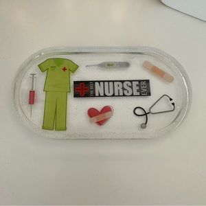 Resin Nurse Trinket Tray